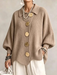Mocha Gold Button Cardigan