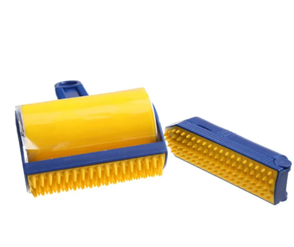 Reusable Sticky Lint Roller with Brush